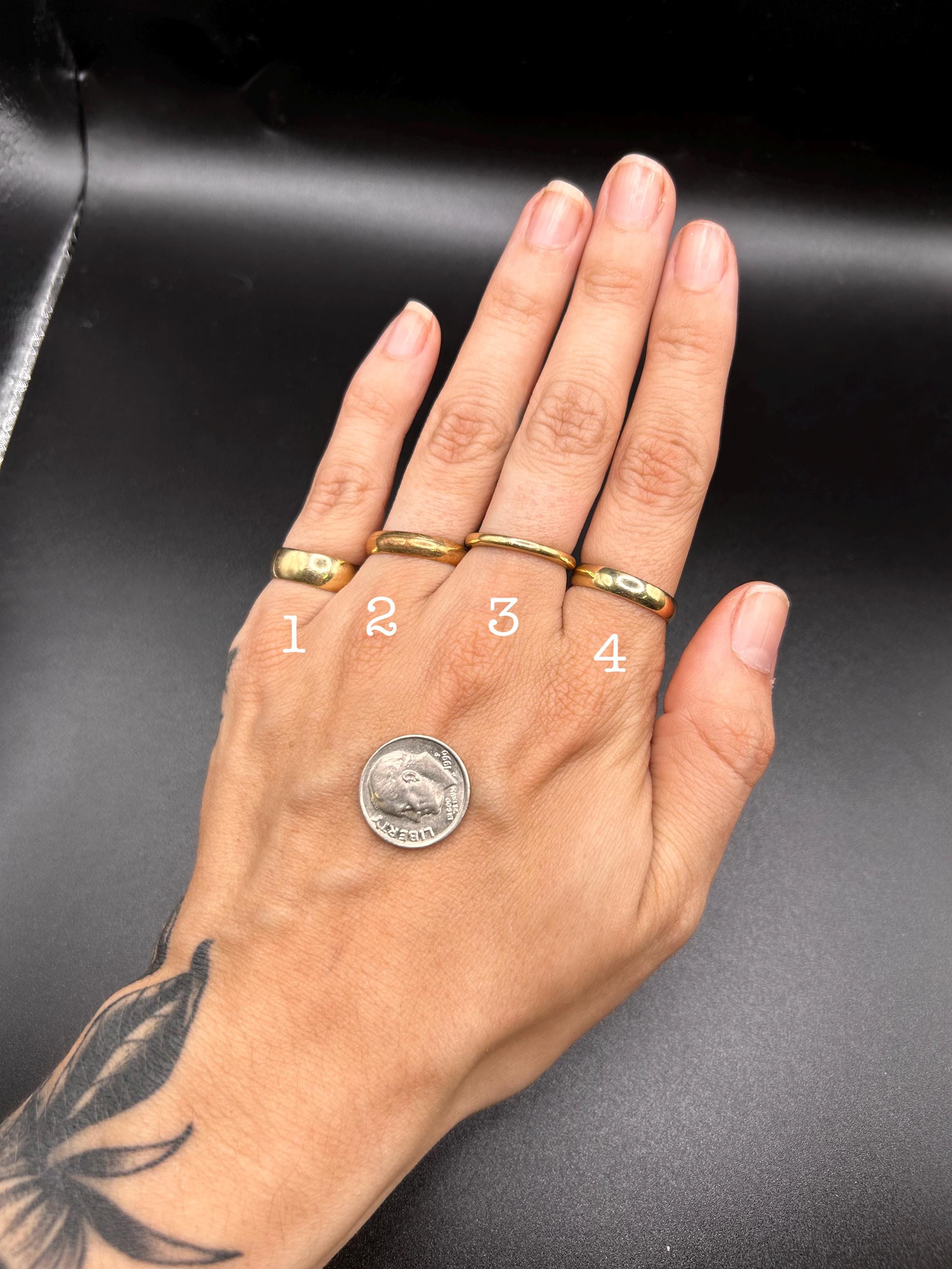 Estate Stackable 14k Gold Mixed Rings Bands - 7/14/25 - LOT CC