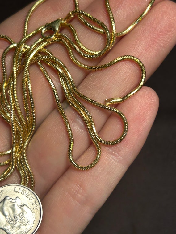 Estate Stackable 14k Gold Mixed Chains Necklaces … - image 8