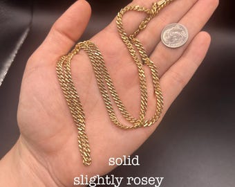 Estate Stackable 14k Gold Necklace Chain - 5/22 - LOT C