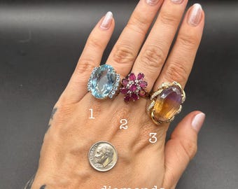 Estate Stackable 14k Gold Mixed Rings Bands - 6/2 - LOT L