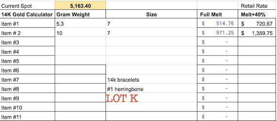 Estate Stackable 14k Gold Mixed Link Bracelets - … - image 11