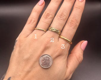 Estate Stackable 10k Gold Mixed Rings Bands - 3/24/26 - LOT S