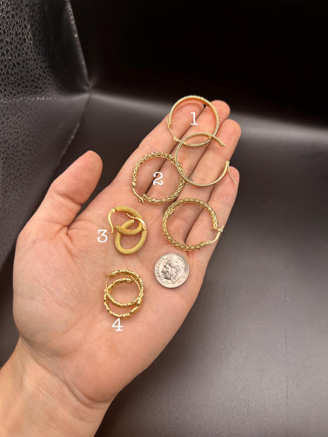 Gold Star & Mixed Hoop Ear Stacking Set