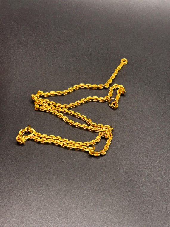 Estate Stackable 22k Gold Mixed Chains Necklaces … - image 11