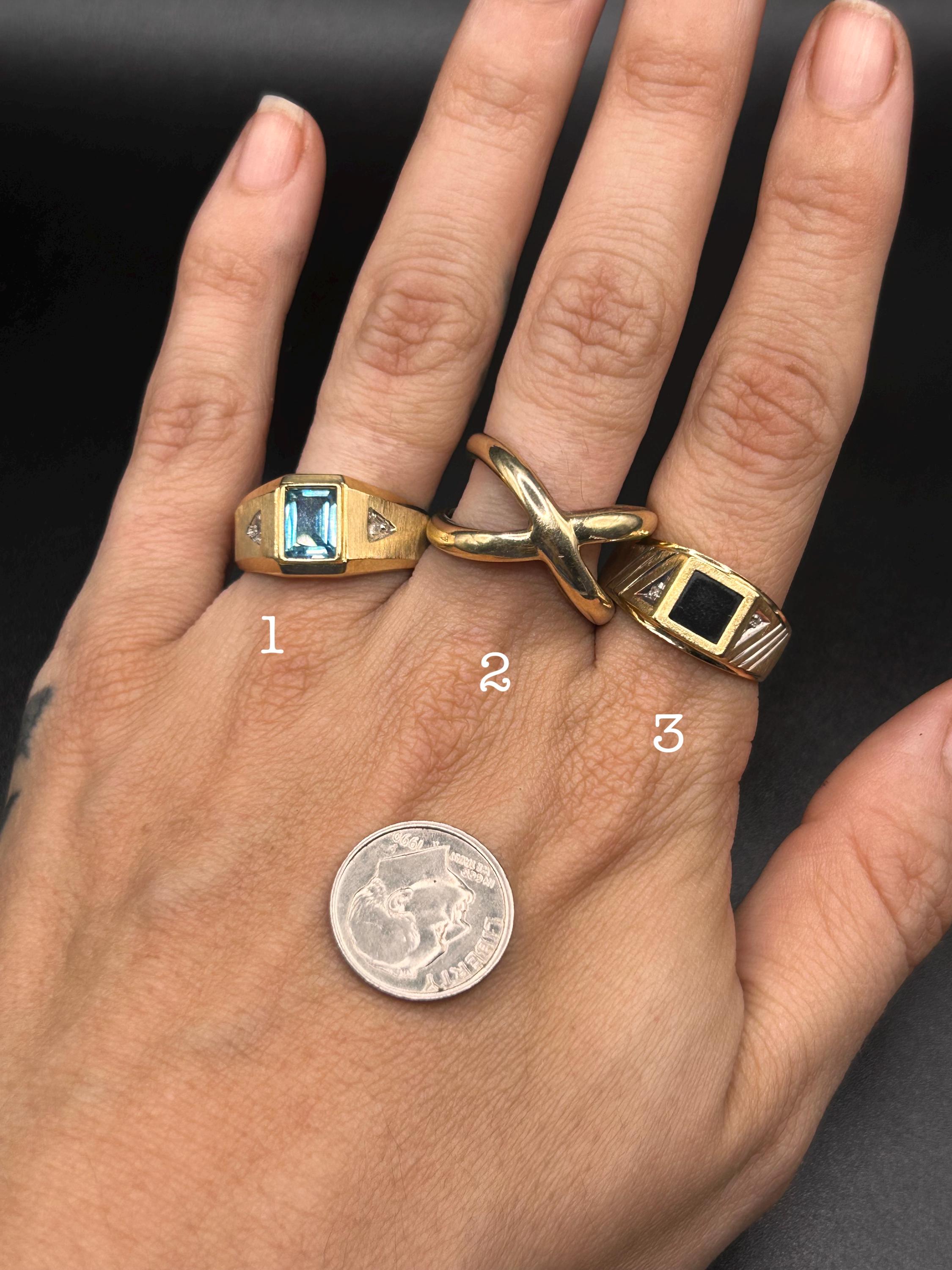 Estate Stackable 10k Gold Mixed Rings Bands - 7/8/25 - LOT DD