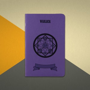 Warlock Notebook - Small Dungeons and Dragons 5e Character Journal
