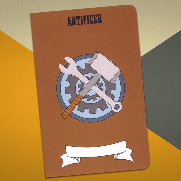 Artificer Notebook - Large Dungeons and Dragons 5e Character Journal