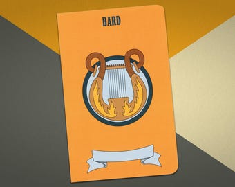 Cuaderno de bardo: diario grande de personaje de Dungeons and Dragons 5e