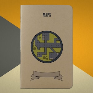 Maps Notebook - Large Dungeons and Dragons 5e Campaign Journal