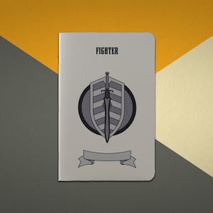 Fighter Notebook - Small Dungeons and Dragons 5e Character Journal