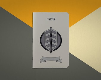 Fighter Notebook - Small Dungeons and Dragons 5e Character Journal