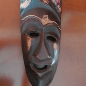 African mask - African sculpture - wooden tribal mask