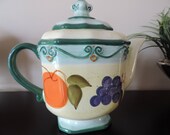 Teapot porcelain - Medici - painted hand - China - tabletops unlimited