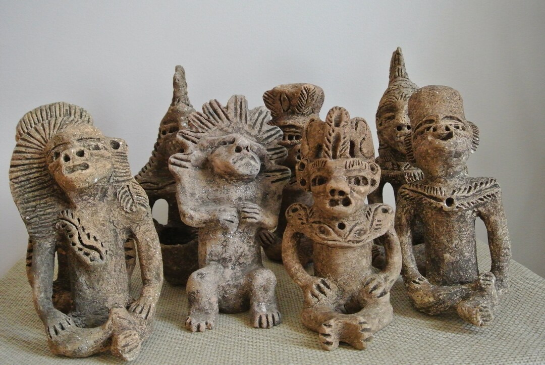 Mayan Sculptures Stone Statues Rare Sold Individually or in Batches Etsy