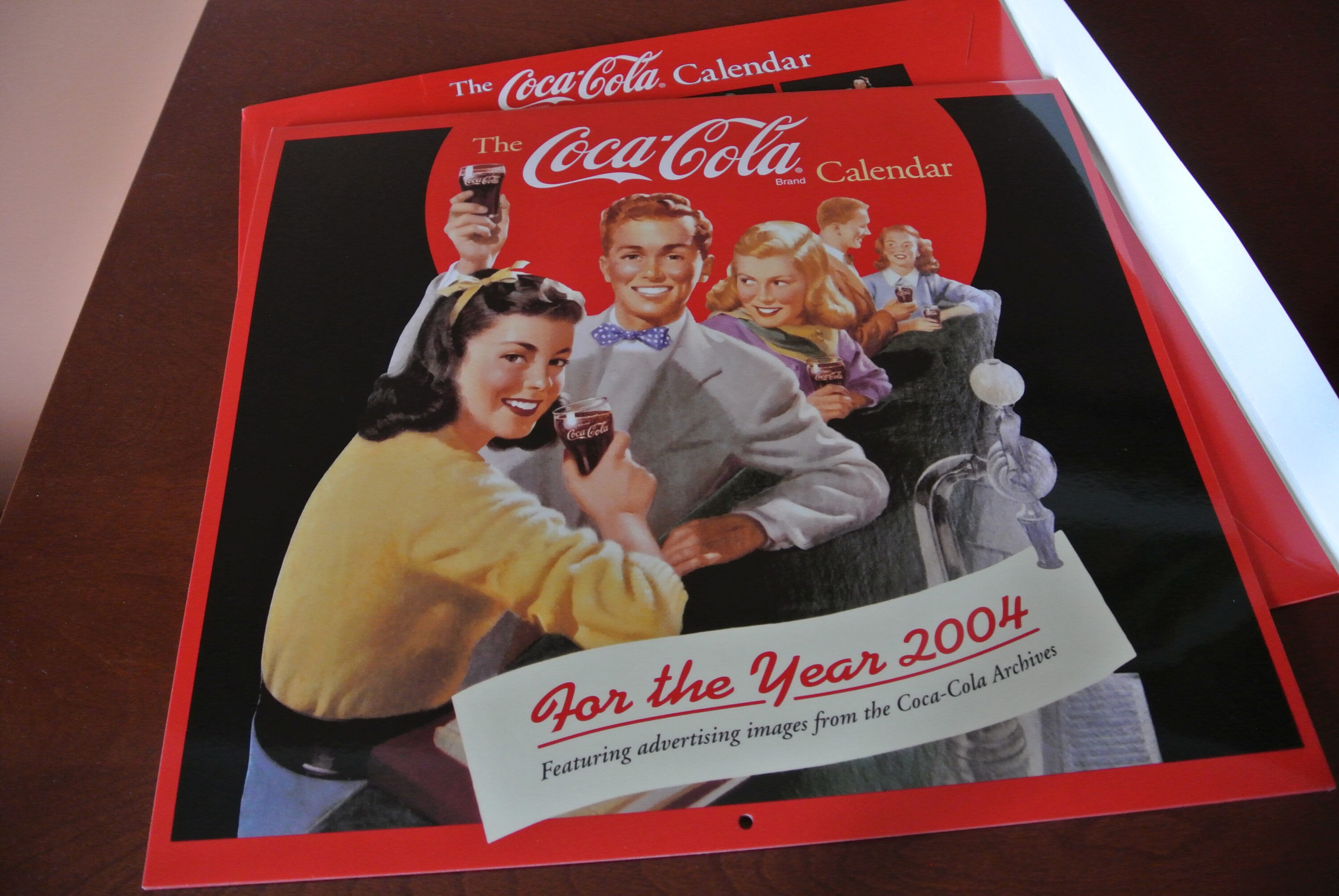 コカ・コーラ カレンダー - ポケット - 2004 年 - 1940 年代から 50