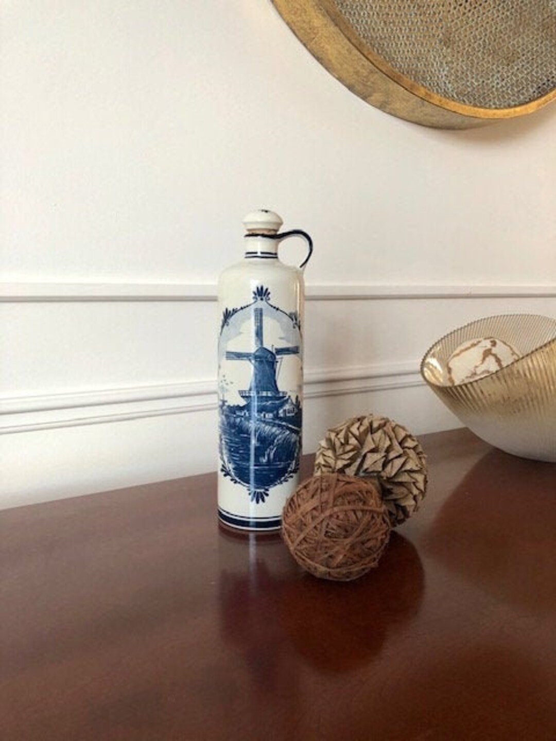 Delft Blue Bottle - Z.O. Bottle Geneva -holland - Etsy Delft Blue Bottle - Z.O. Bottle Geneva -holland - Etsy