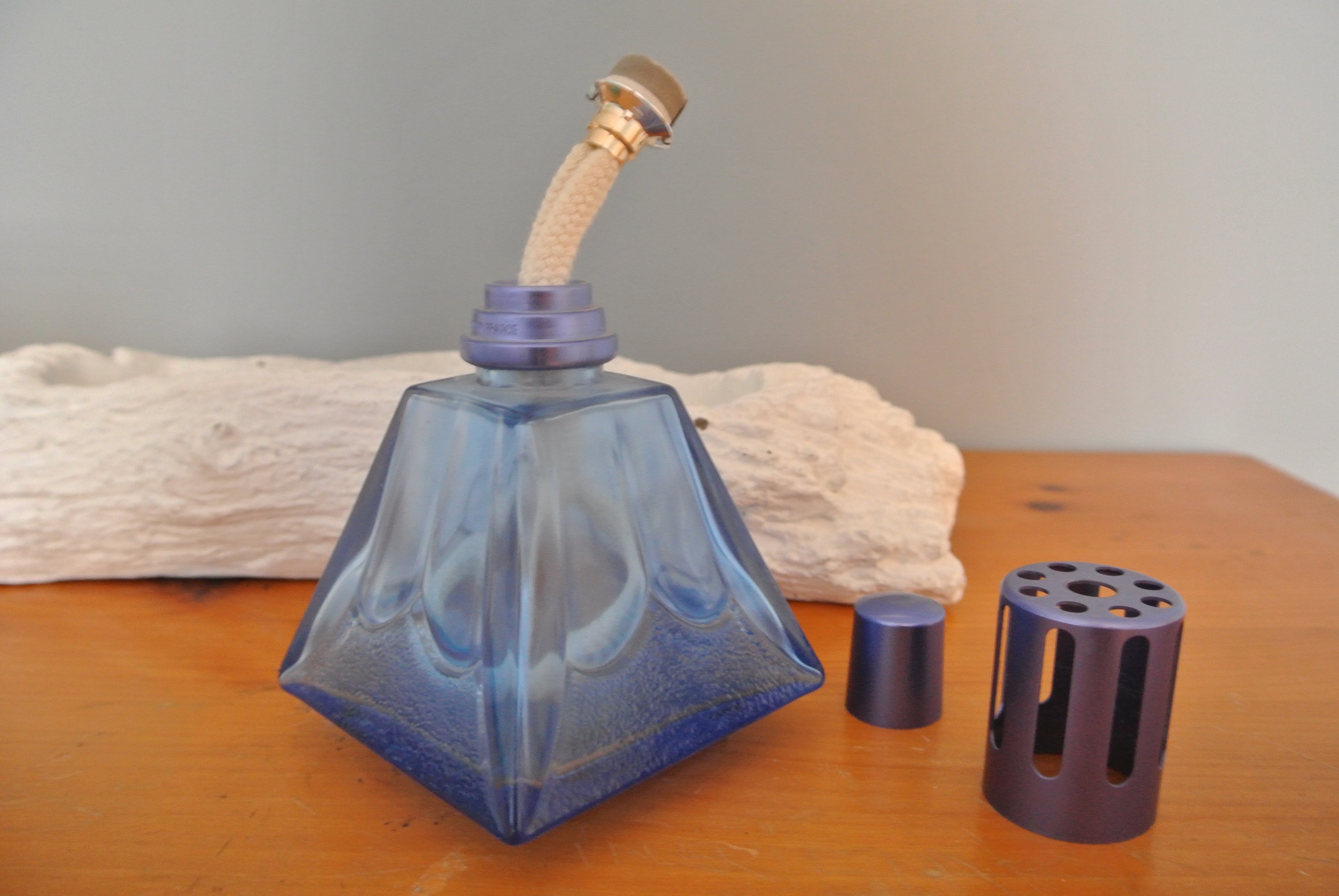Lampe Berger Aromathérapie Céramique Or Et Rouge – Neuf, Diffuseur, Fabrication France