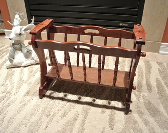 Magazine holder - organizer - decoration - wood