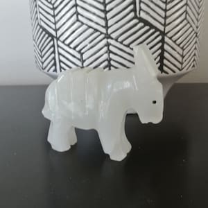 Donkey figure - marble - collection