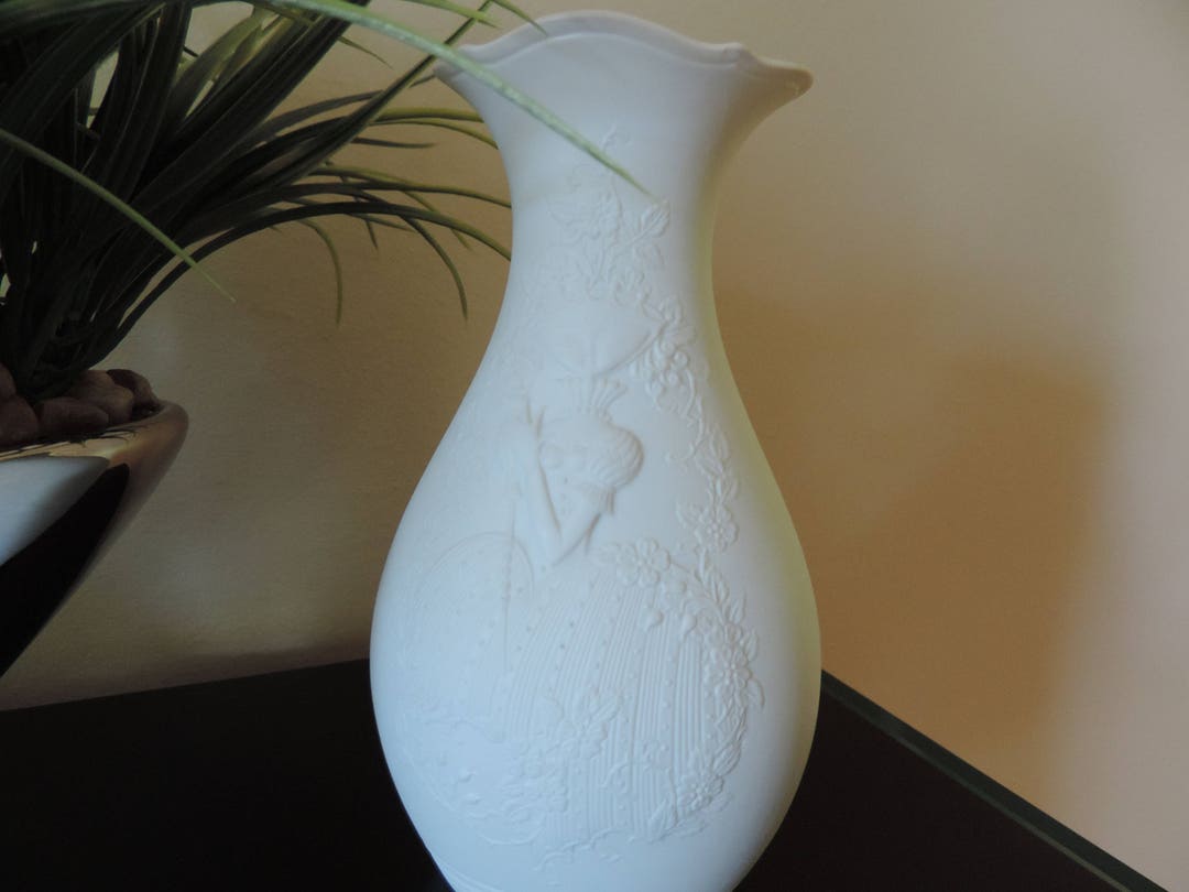 KAISER VASE POTTERY by Manfred Frey White Porcelain Etsy