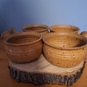 Stoneware Soup Bowls (4) - Canadian Pottery