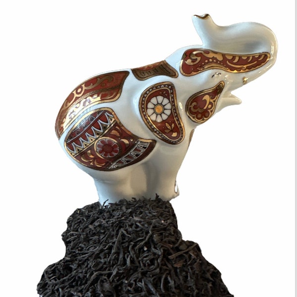 Figurine porcelaine - Eléphant Mlesna - Sri Lanka