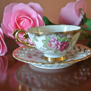Cup with saucer - Shafford - hand painted - Japan - collection