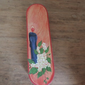 Wooden box - match holder or candles