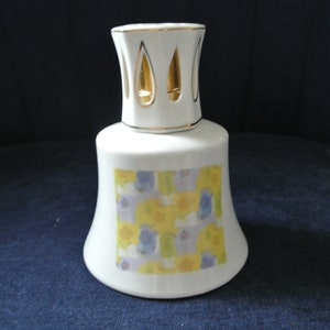Aroma lamp - white porcelain - image transfer