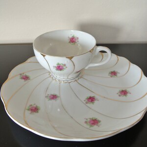 Cup and lunch dish - Porcelain - Japan
