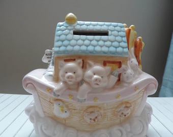 PIGGY BANK, Noah's Ark, Russ Berrie &Cie, China