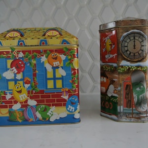 Two M&M metal boxes - Christmas collection - Limited edition