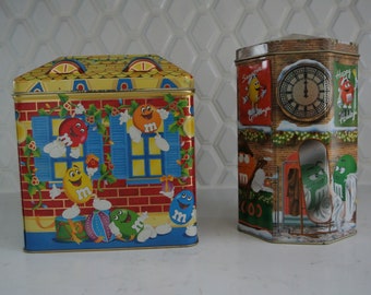 Two M&M metal boxes - Christmas collection - Limited edition