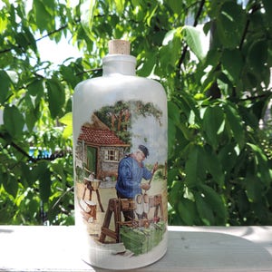 BOTTLE - PITCHER - HOLLAND - Pottery - Hand decorated - Rare