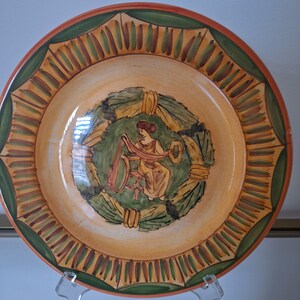 Decorative plate, signed Alabaster