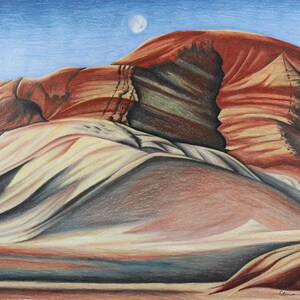 Painted Hills-Original Drawing