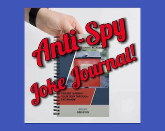 Joke Journal! Gift for Teenagers: “The Uninteresting Diary” - Trick people into giving you privacy! - Dog Poop Book
