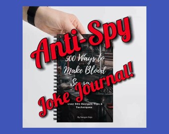 Joke Journal! Gift for Teenagers: “The Uninteresting Diary” - Trick people into giving you privacy! - Blood Sausage Book