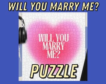 Puzzle Proposal: Will You Marry Me? Unique and Daring Romantic Gift Idea for an Unforgettable Wedding Proposal