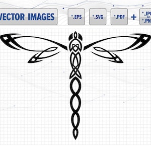 Dragonfly vector graphic svg, dxf, eps, pdf and png for instant download
