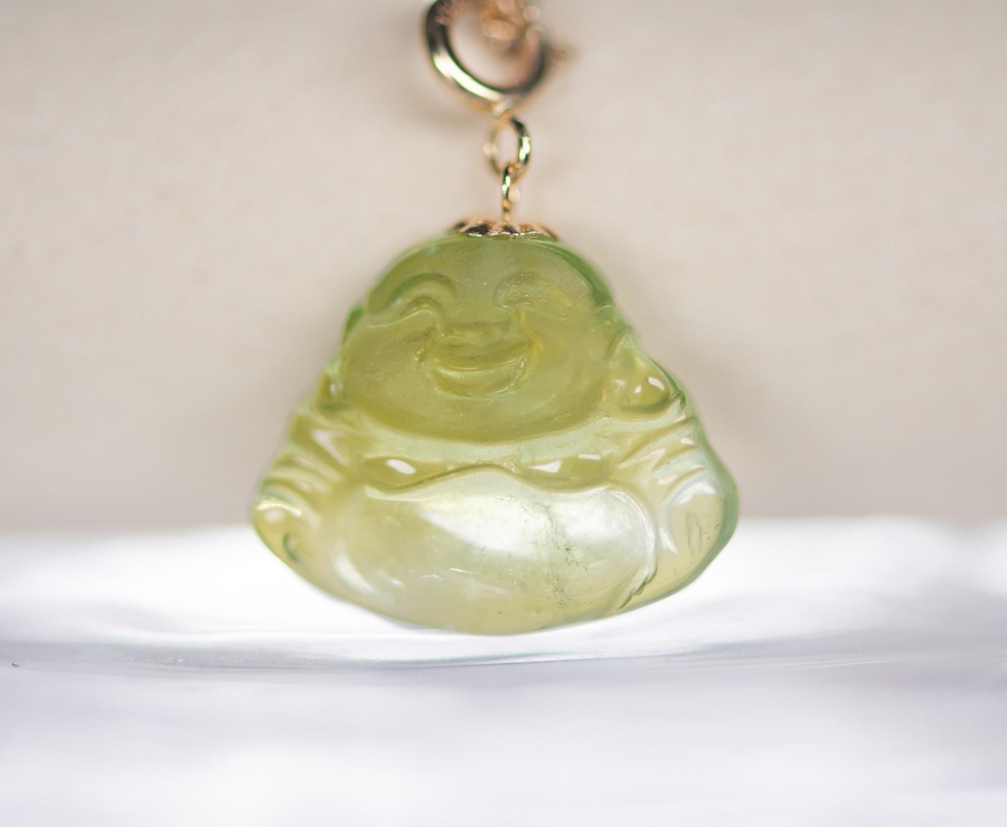 PRIMERO Crystal Glass Buddha Pendant – 28x19.8mm, Made In Austria (All Colors)