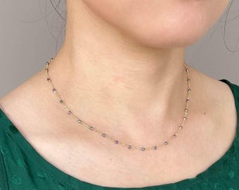 【14K】ドーターズジュエリー Sparkle chain necklace Mirror chain necklace - DAUGHTERS JEWELRY