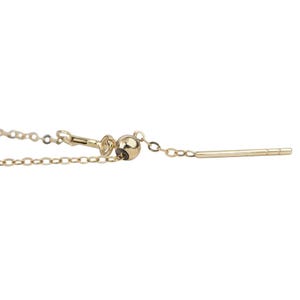 Solid 14K Gold Necklace Chain Adjustable Length with Needle Threader for Charms Pendants Versatile Gift for Her Layering Convertible AD1907