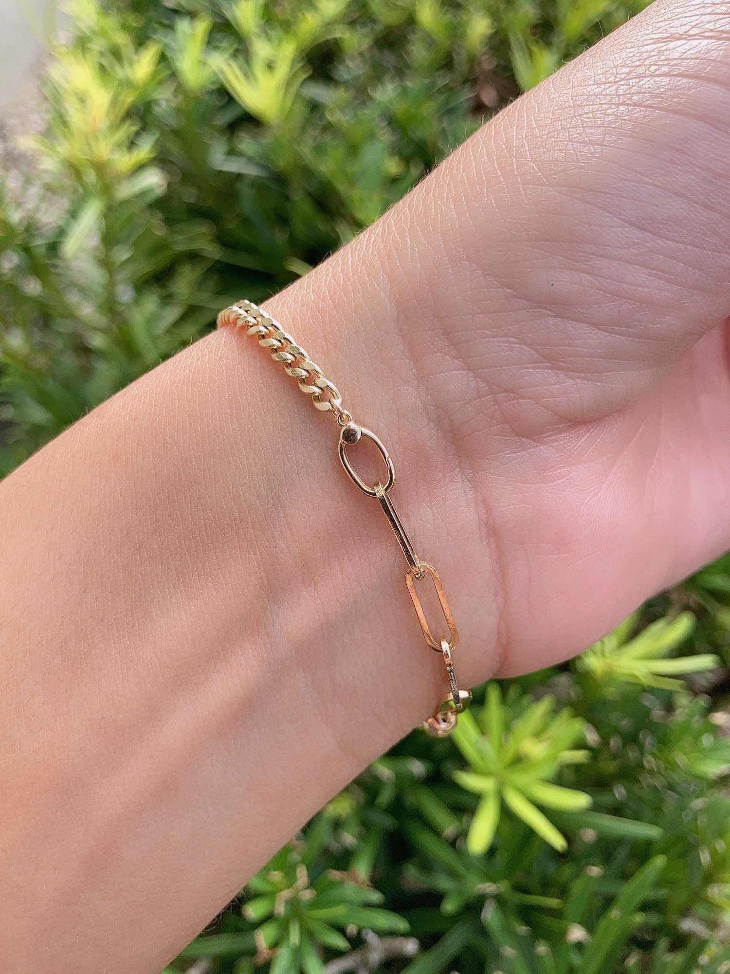 Bracciale Catana Con Perline Placcato Oro 18kt - Acciaio Inox, Regolabile 16+3cm, Delicato E Ipoallergenico