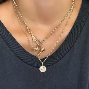 Solid 14K 9K Gold Swivel Dog Clip 25x6.5mm Pendant Charm Holder, Necklace Hook, Enhancer, Chain Connector, Watch Snap, Albert Swivel Clasp image 8