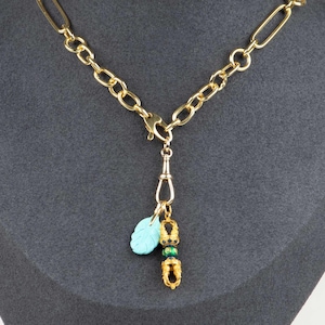 Solid 14K 9K Gold Swivel Dog Clip 25x6.5mm Pendant Charm Holder, Necklace Hook, Enhancer, Chain Connector, Watch Snap, Albert Swivel Clasp image 7