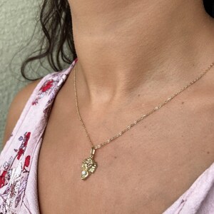 Pingente de Grifo de Inspiração Vintage em Ouro Maciço 9K com Olhos de Rubi e Boca de Moissanita - Amuleto Animal, Dragão, Presente Único para Ela, Gárgula Dragão M4009 imagem 9