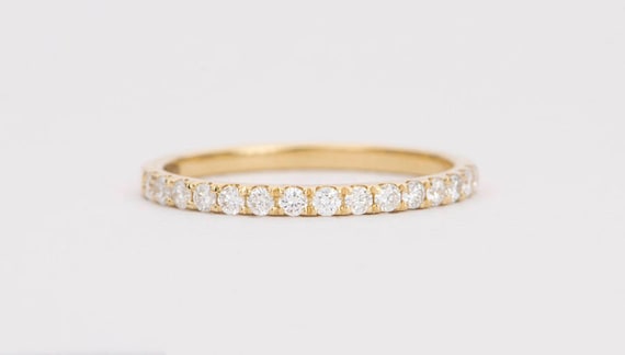 Black Diamond Eternity Ring-Sterling Silver Band empilable Différentes Tailles