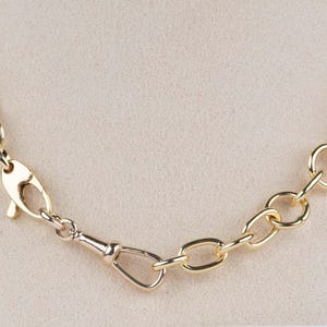 Solid 14K 9K Gold Swivel Dog Clip 25x6.5mm Pendant Charm Holder, Necklace Hook, Enhancer, Chain Connector, Watch Snap, Albert Swivel Clasp image 4