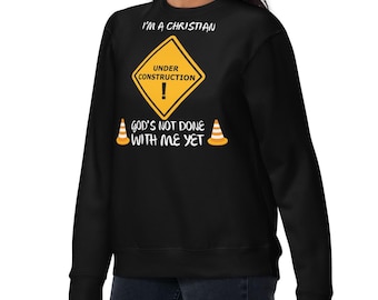 Cute christian sweatshirt for mom birthday gift Unisex Premium Sweatshirt
